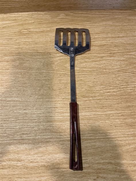 Vintage Stanhome Spatula Brown Plastic Bakelite Handle Stainless Steel Mcm Bs3 Ebay