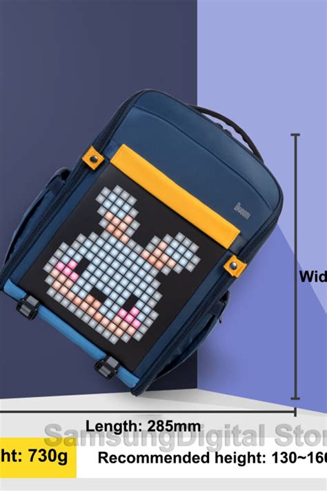 Divoom Backpack Tech Savvy Fashion Games Trend Setter Pixel Art