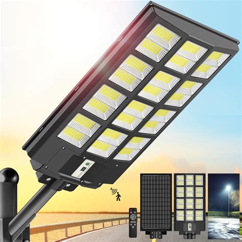 Anzid Solar Outdoor Lights 15000LM 800 LED Security Lights With Remote