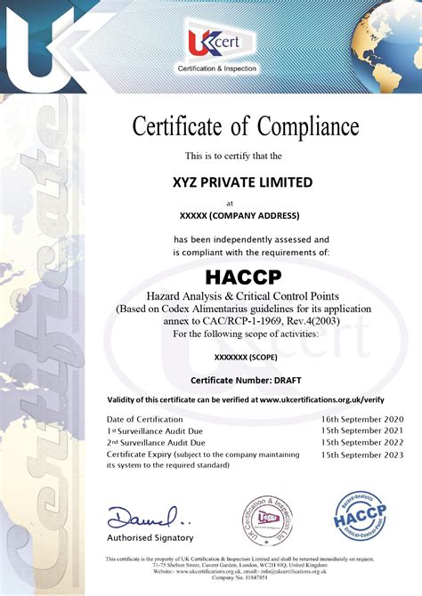 Haccp Certification Online Apply For Iso Haccp License