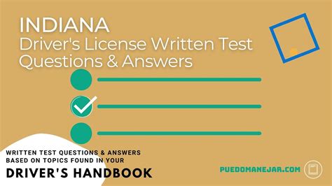 Indiana Bmv Written Test Questions And Answers For Real The In Drivers