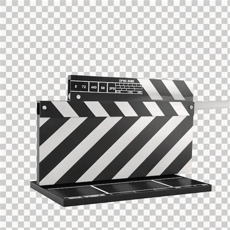 Premium PSD Movie Clapper Board Isolated On Transparent Background