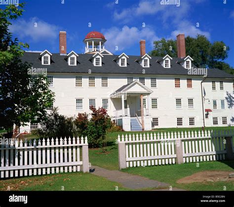 Wooden House In The Shaker Village Of Canterbury New Hampshire New