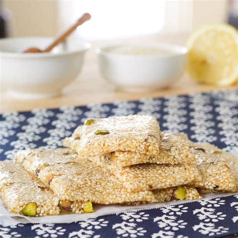 Pasteli | Ancient Greek Honey Sesame Bar | Lemon & Olives | Exploring ...