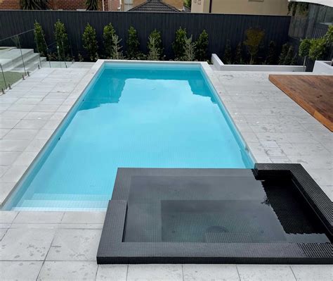 Black 23mm Ceramic Mosaic Pool Tile CMC119 Pool Tile Co