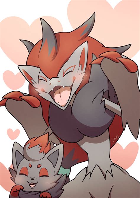 Zorua And Zoroark Pokemon Drawn By Fuai Rocking Jjj Danbooru