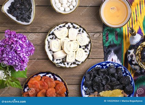 Traditional Uzbek sweets stock photo. Image of gourmet - 145229264