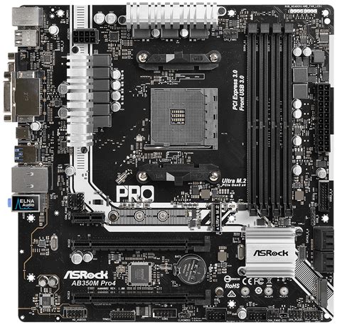 Материнская плата Asrock Ab350m Pro4 купить в Москве цены в интернет магазинах на Мегамаркет