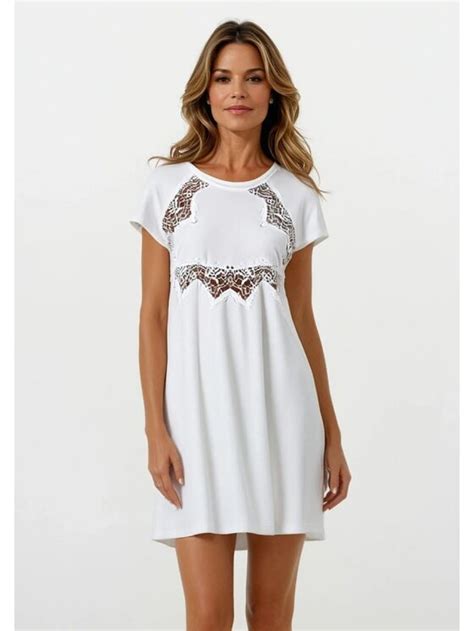 DKaren Lingerie Halka Fabia Écru Classic Fit Modivo pl