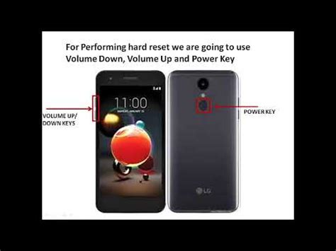 Hard Reset Lg Aristo Youtube