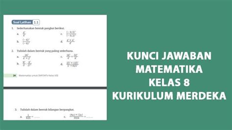 Jawaban Soal Matematika Kelas Halaman Kurikulum Merdeka