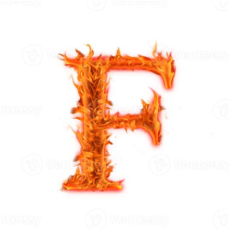 Maiúsculo F Design De ícone De Letras Do Alfabeto De Fogo 8489967 Png