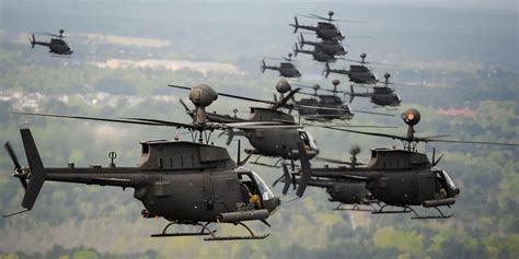 Kiowa helicopters performed final flight over Fort Bragg - Business Insider