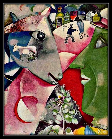 I And The Village Painting by Marc Chagall