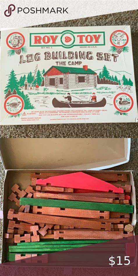 Roy Toy Log Building Set The Camp Roy Camping Set Toys