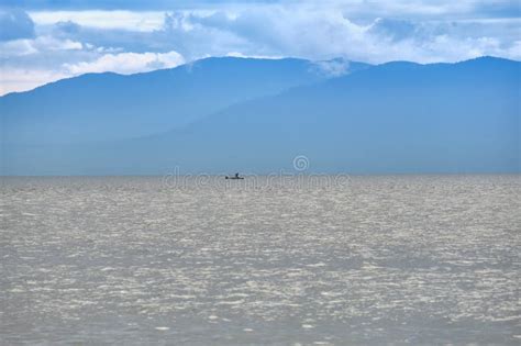 Barguzin Bay And The Mountains Of The Holy Nose Peninsula Of Lake