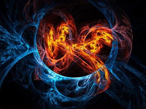 Fire And Ice Wallpapers Abstract Hq Fire And Ice Pictures 4k