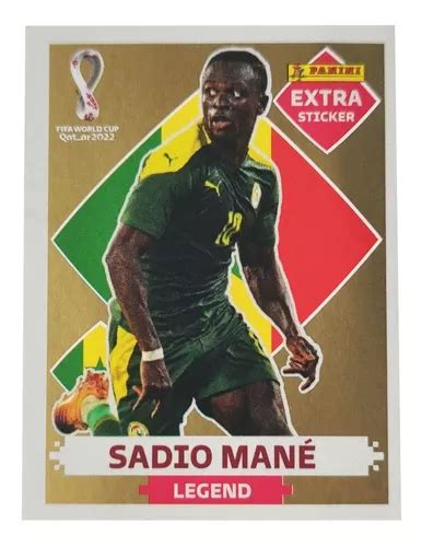 Sadio Man Figurinha Extra Legend Ouro Original Panini