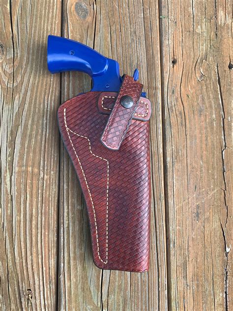 Colt Python 6 Barrel OWB Field Holster-hand Tooled-ready - Etsy