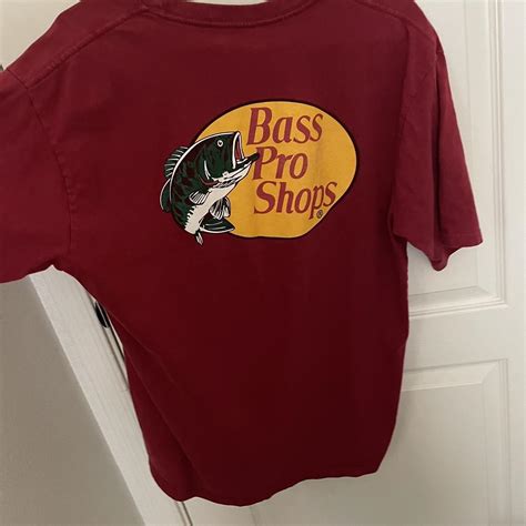 Red Bass Pro Shop Shirt Size L Nice Color And Great Depop