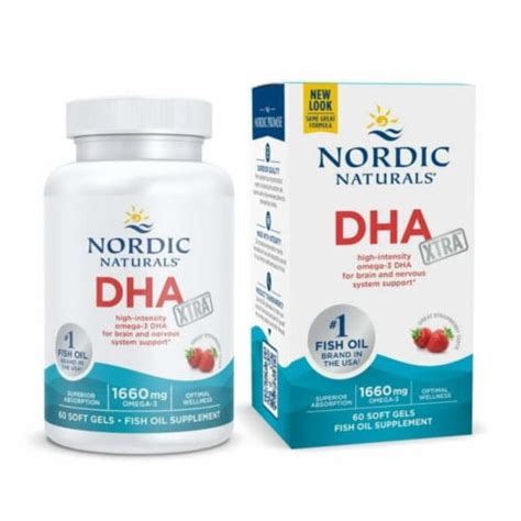 Strawberry DHA Xtra Omega 3 Softgels Boost Brain And Nervous System