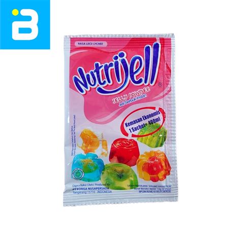 Jual Nutrijell Jelly Powder Rasa Leci 10 G Shopee Indonesia