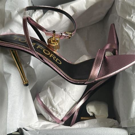 TOM FORD NAKED 105 CROC EFFECT LEATHER SANDALS Depop