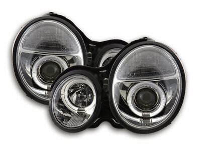 CLEAR PROJECTOR ANGEL EYE HEADLIGHTS MERCEDES E CLASS W210 1999 2002