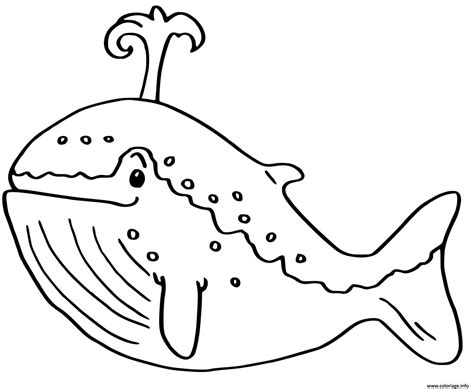 Coloriage Baleine Bleue JeColorie