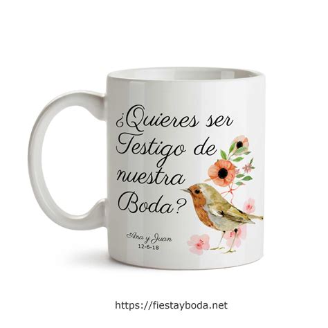 Taza Quieres Ser Mi Testigo De Boda Testigos De Boda Tienda Fiesta