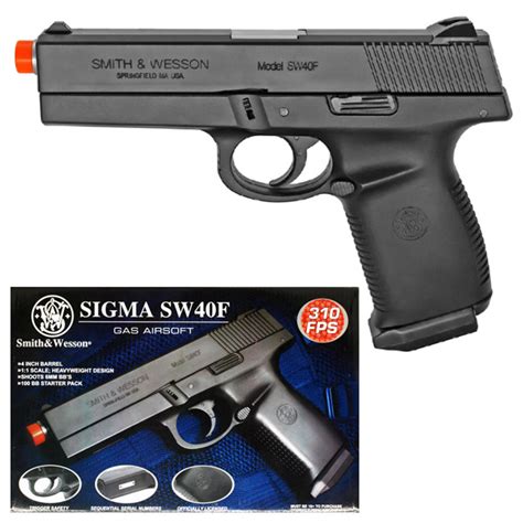 Smith And Wesson Sigma Sw40f Green Gas Airsoft Hand Gun