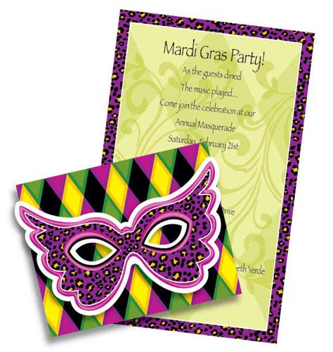 Mardi Gras Party Invitations Templates