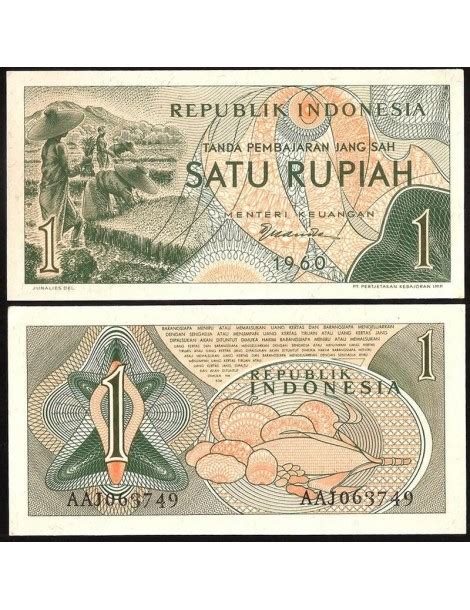 INDONESIA 1 Rupiah 1960