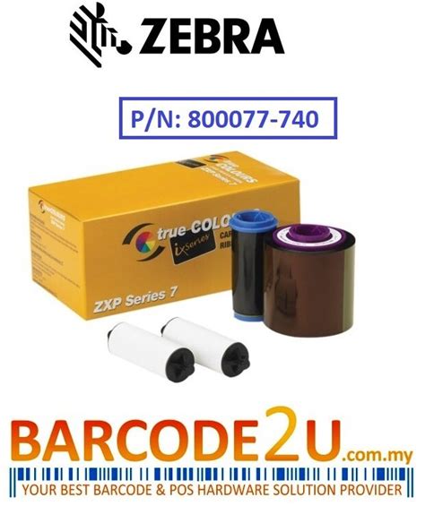 Zebra Zxp Series Ymcko Ribbon Lazada