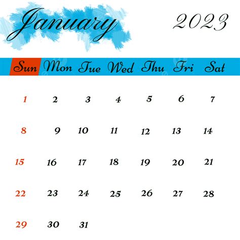 Gambar Kalender Warna Biru Januari Kalender Biru Januari Png