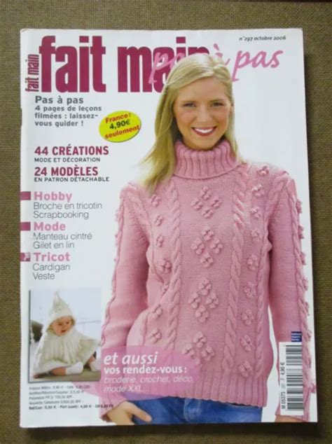 MAGAZINE TRICOT FAIT main pas à pas 44 créations 24 modèles N 297 C3