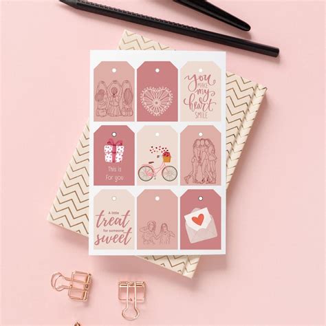 Galentine Printable Gift Tags For Galentine S Day Printable To Print