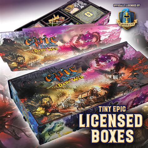 Tiny Epic Defenders The Dark War Storage Box UV Onyks