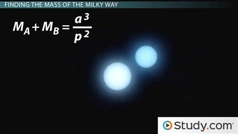 Mass of the Milky Way | Formula, Calculation & Components - Video & Lesson Transcript | Study.com