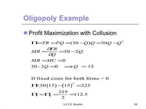 Lecture 11 Oligopoly