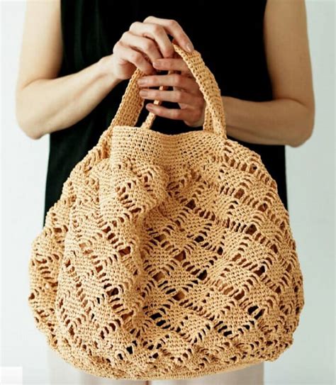 Patr N Gratis Hermosa Bolsa En Punto Ara A A Crochet Crochetisimo