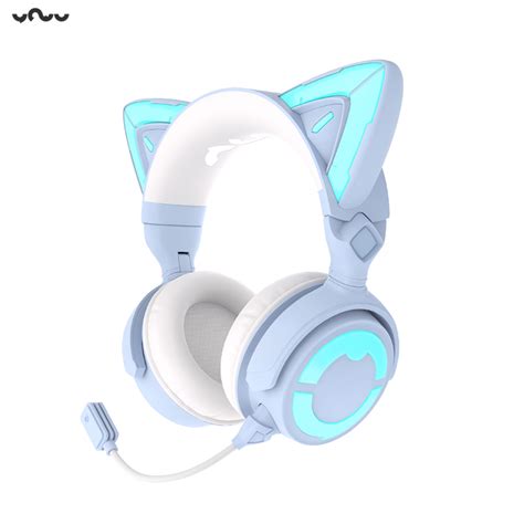 Yowu Rgb Cat Ear Headphone Upgraded Wireless Wired Gaming Headset