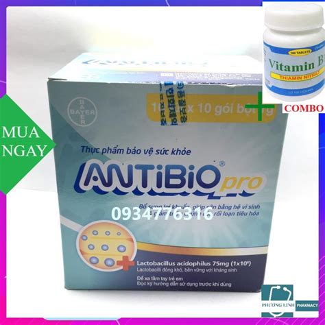 Combo Vitamin B Chai Vi N Men Vi Sinh Antibio Pro H P G I