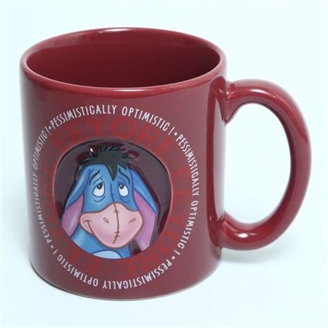 EEYORE Disney Store Mug Pessimistically Optimistic Disney Store