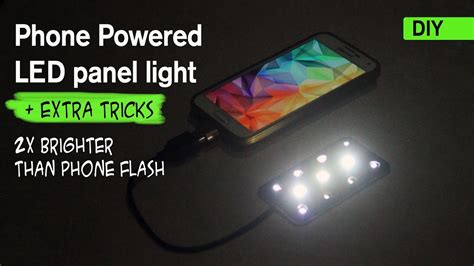 Diy Bright Phone Powered Led Light Homemade Phone Accessory Youtube