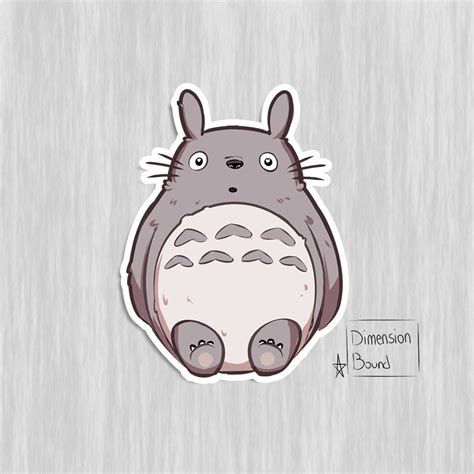 My Neighbor Totoro Sticker Anime Notebook Sticker Laptop Etsy