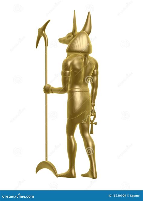 Golden Anubis Stock Image Image Of Back Egyptian Statue 15220909