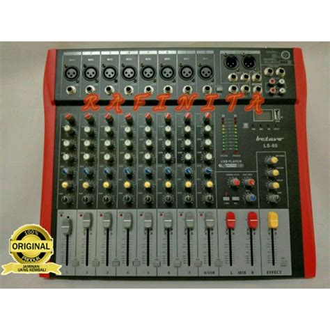 Jual Mixer Audio BETAVO LS80 USB Original 8 Channel Shopee Indonesia