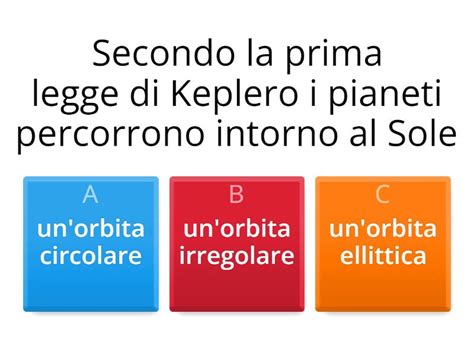 Leggi Di Keplero E Legge Di Newton Quiz