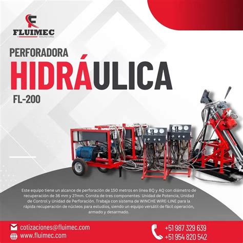 Perforadora FL 200 Equipo Hidráulica